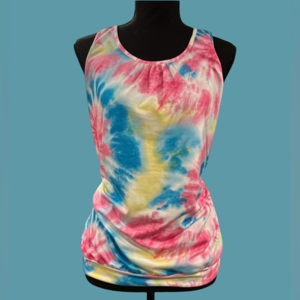 💛GORGEOUS AAMILIFE TIE-DYE TANK! GORGEOUS COLORS! STRETCHY! SIZE LARGE